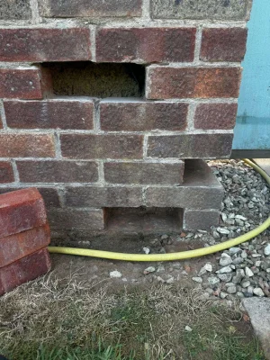Brick grinding and removal